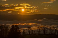 Sonnenuntergang über dem Zürichsee