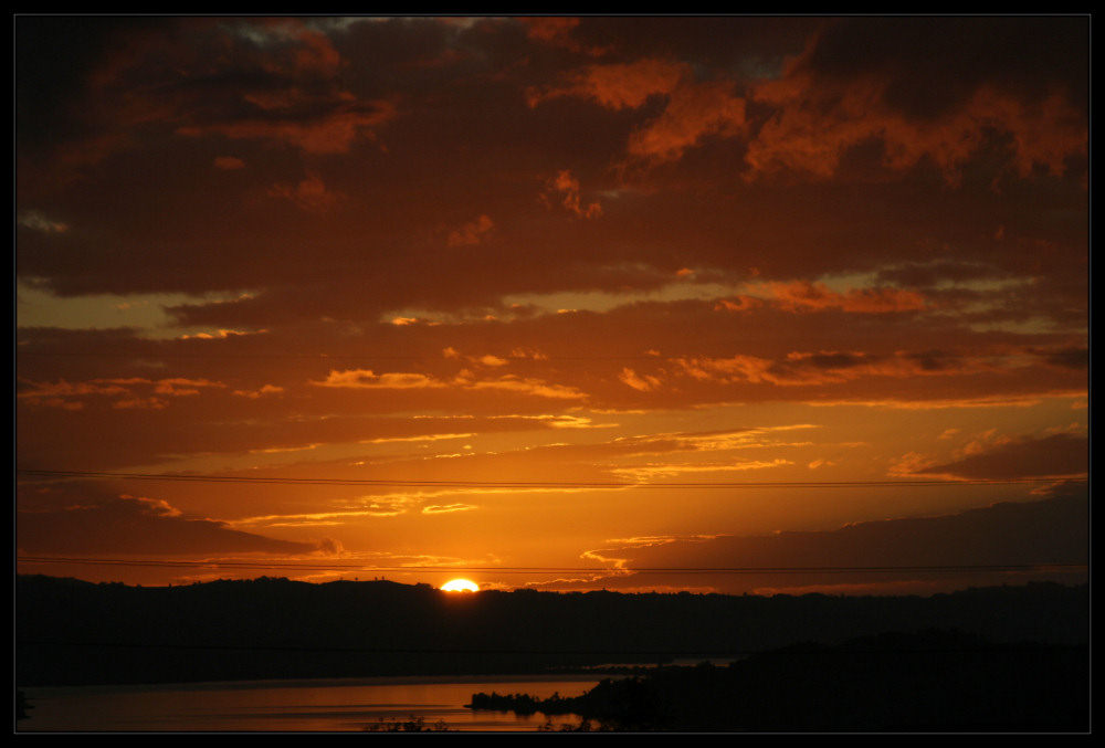 Sonnenuntergang über dem Zürichsee