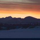 Sonnenuntergang über den Allgäuer Alpen