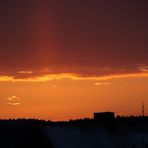 Sonnenuntergang über den Ausläufern des Sachsenwald