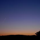 Sonnenuntergang über den Bergen Bad Hersfelds