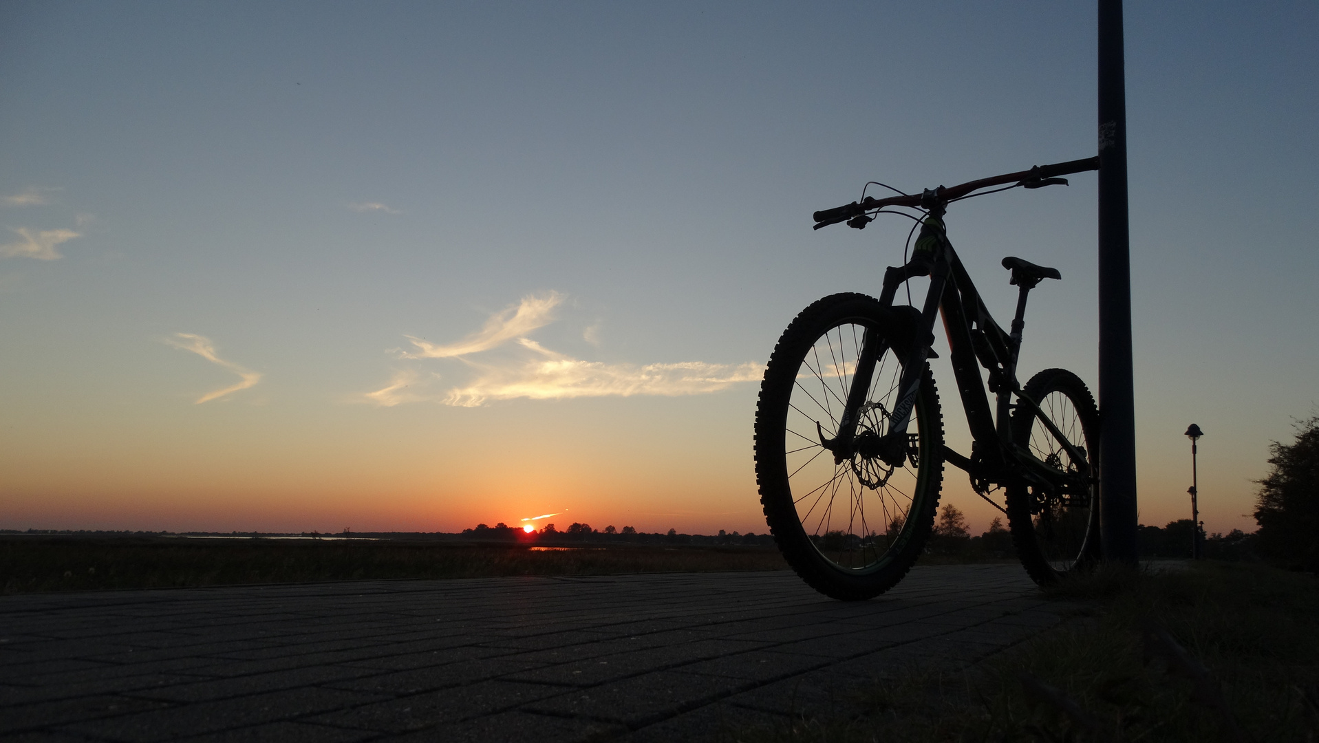 Sonnenuntergang über den Bodden 