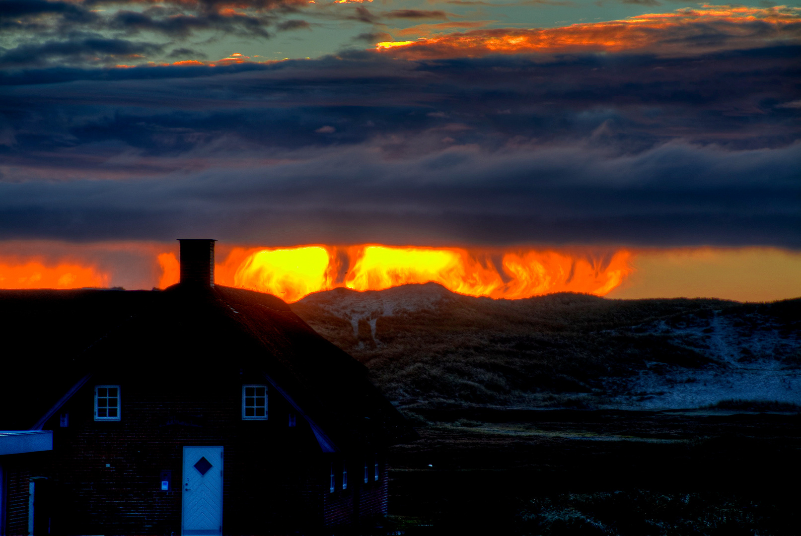 Sonnenuntergang über den Dünen 3