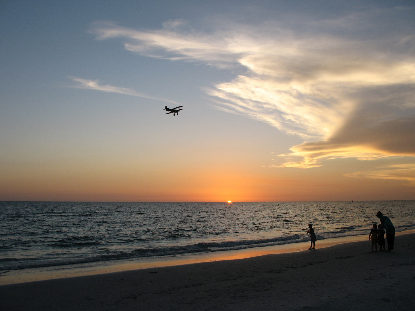 Sonnenuntergang über den Golf von Mexiko