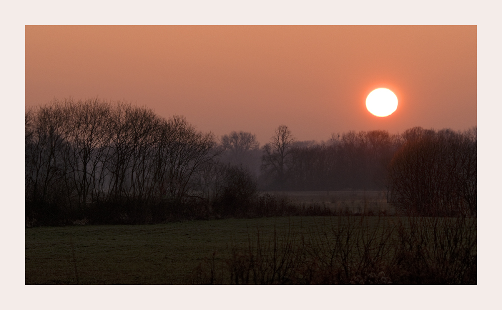 Sonnenuntergang über den Luch