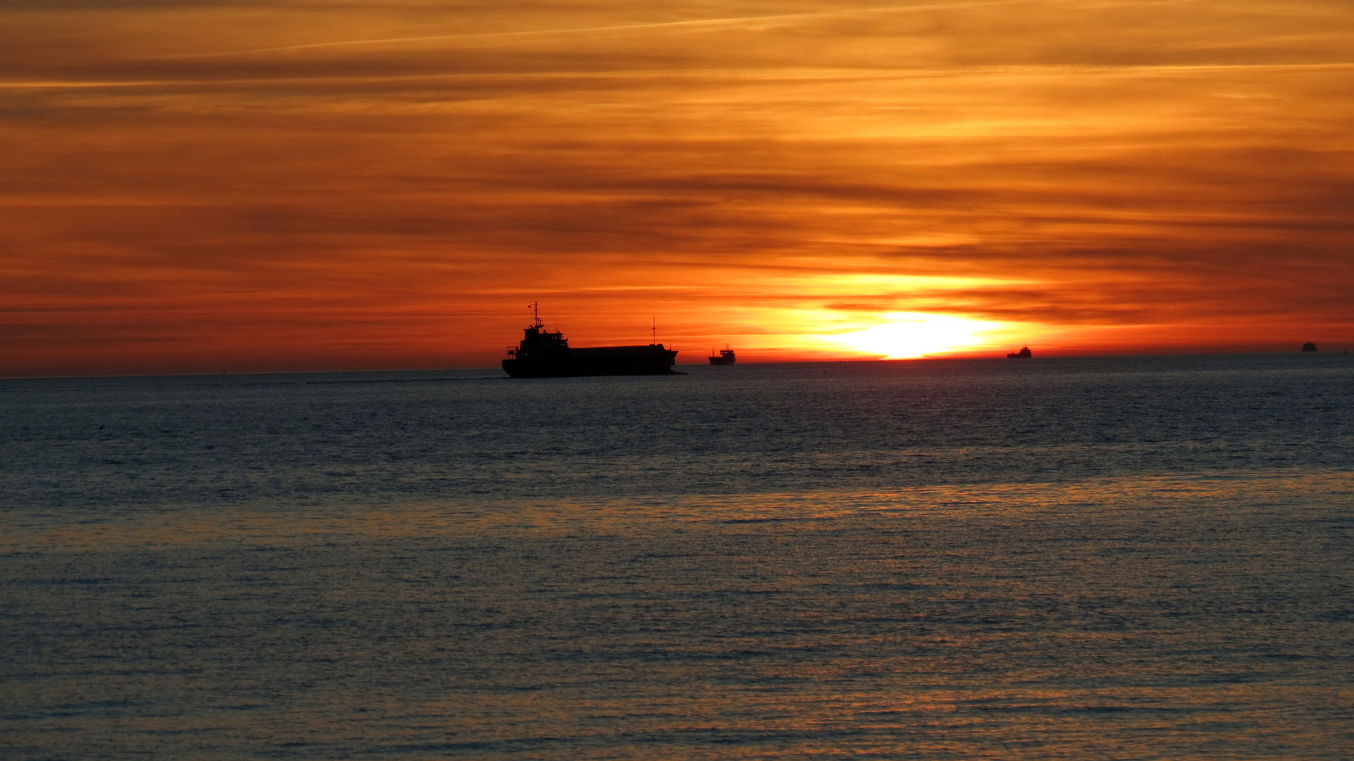 Sonnenuntergang über den Öresund