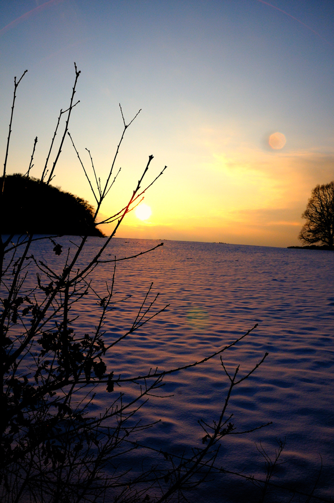 Sonnenuntergang über den Ruhrhöhen