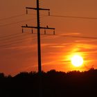 Sonnenuntergang über den Ruhrwiesen