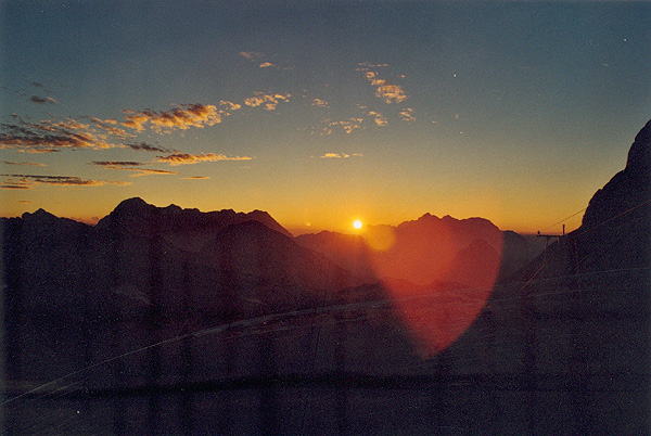 Sonnenuntergang über den Steinernen Meer