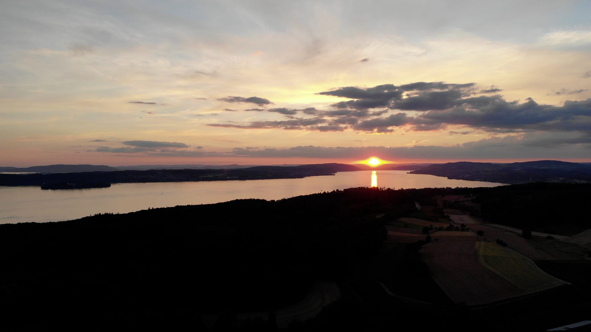 Sonnenuntergang über den Überlinger See