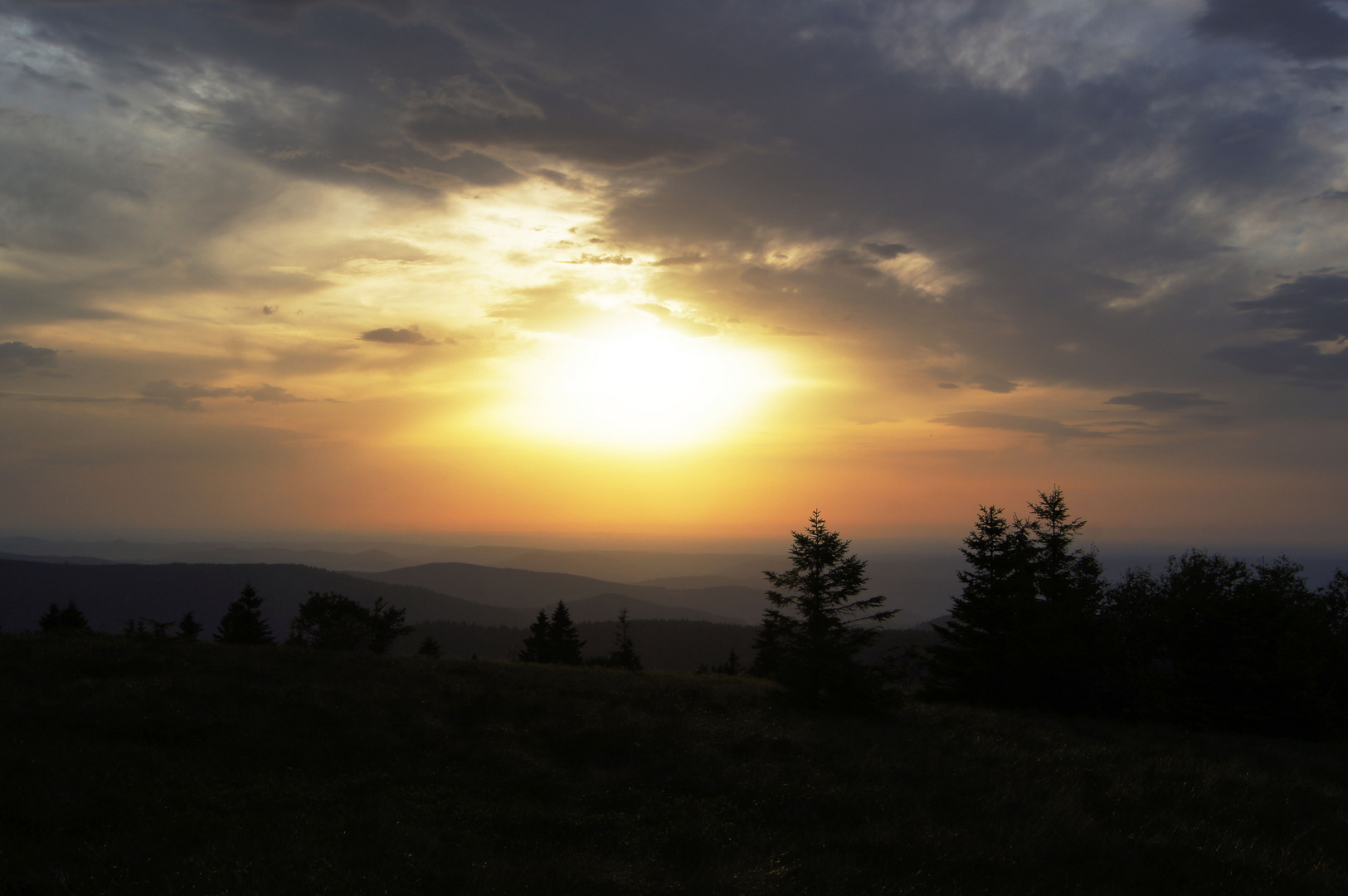 : Sonnenuntergang über den Vogesen :