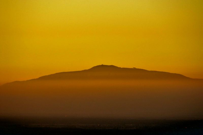 Sonnenuntergang über den Vogesen