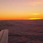 Sonnenuntergang über den Wolken... der Freiheit entgegen