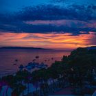 Sonnenuntergang über der Adria bei Makarska