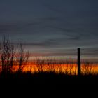 Sonnenuntergang über der alten Ziegelei in Sachsenhagen