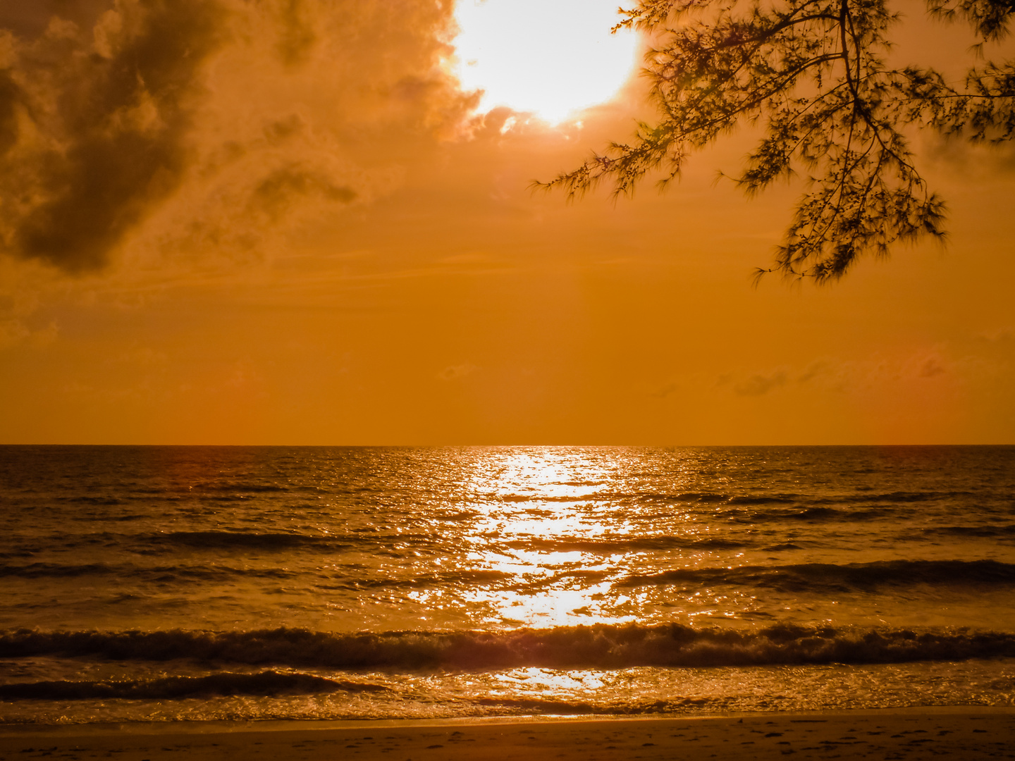 Sonnenuntergang über der Andamanensee