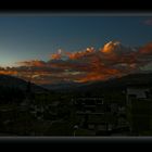 Sonnenuntergang über der Cordillera Blanca