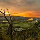 Sonnenuntergang über der donau