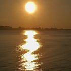 Sonnenuntergang über der Donau