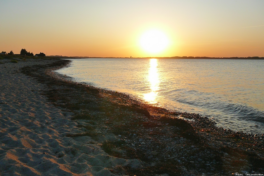 Sonnenuntergang über der Eckernförder Bucht