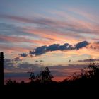 Sonnenuntergang über der ehemaligen Ziegelei in Sachsenhagen...