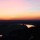 Sonnenuntergang über der Elbe ...