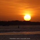 Sonnenuntergang über der Elbe - Hamburg-Blankenese