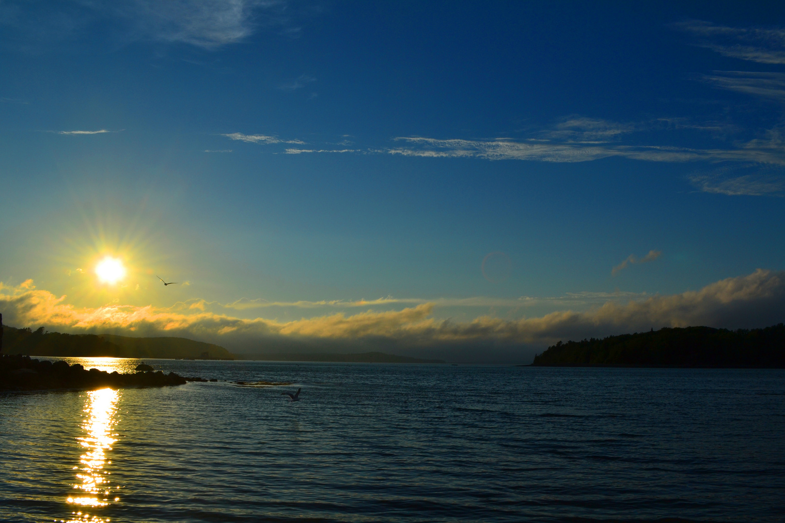 Sonnenuntergang über der Frenchman Bay