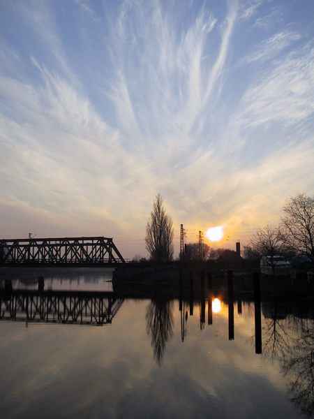 Sonnenuntergang über der Geeste