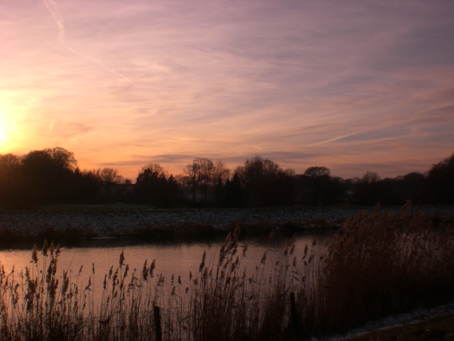 Sonnenuntergang über der Hunte