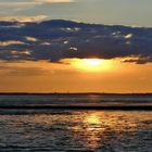 Sonnenuntergang über der Insel Föhr, Nordsee