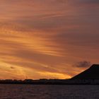 Sonnenuntergang über der Insel Graciosa/Lanzarote