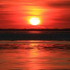 Sonnenuntergang über der Insel Juist