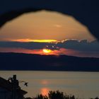 Sonnenuntergang über der Insel KRK