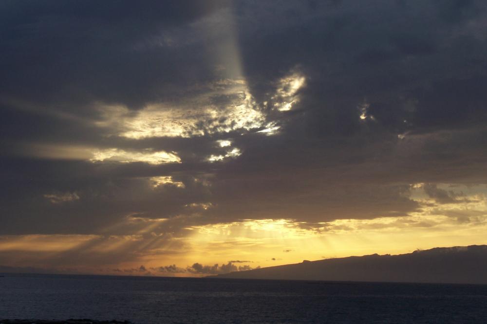 Sonnenuntergang über der Insel La Gomera