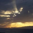 Sonnenuntergang über der Insel La Gomera