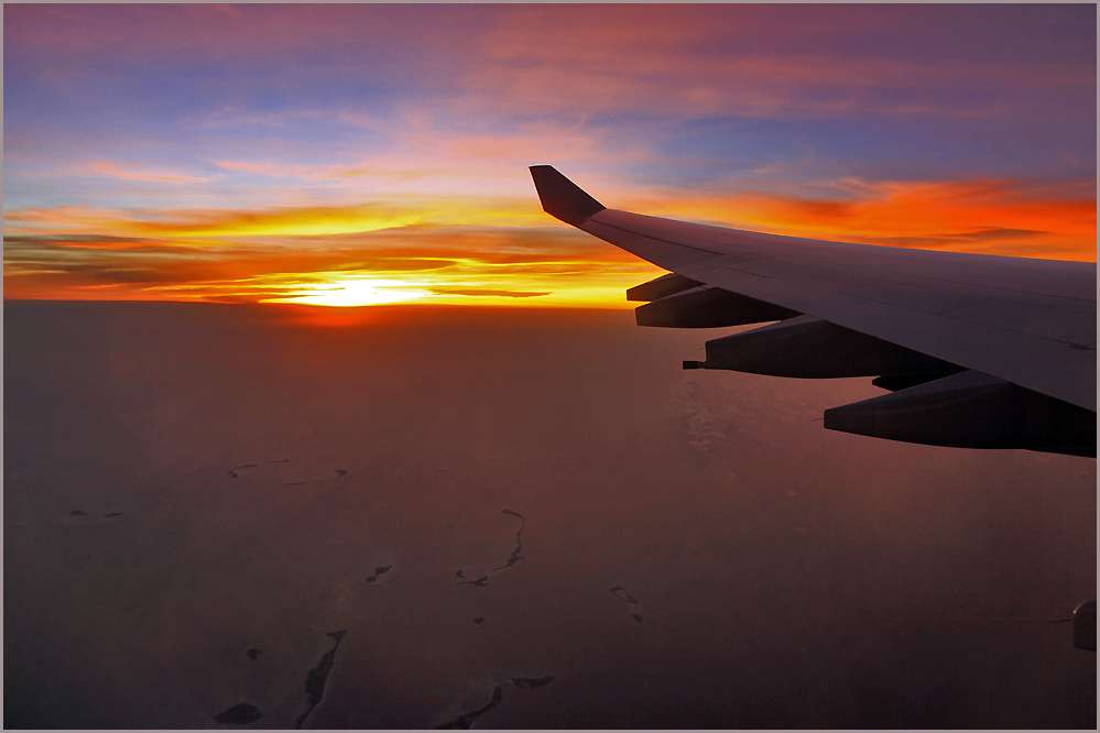 Sonnenuntergang über der Karibik