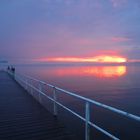 Sonnenuntergang über der Kieler Förde