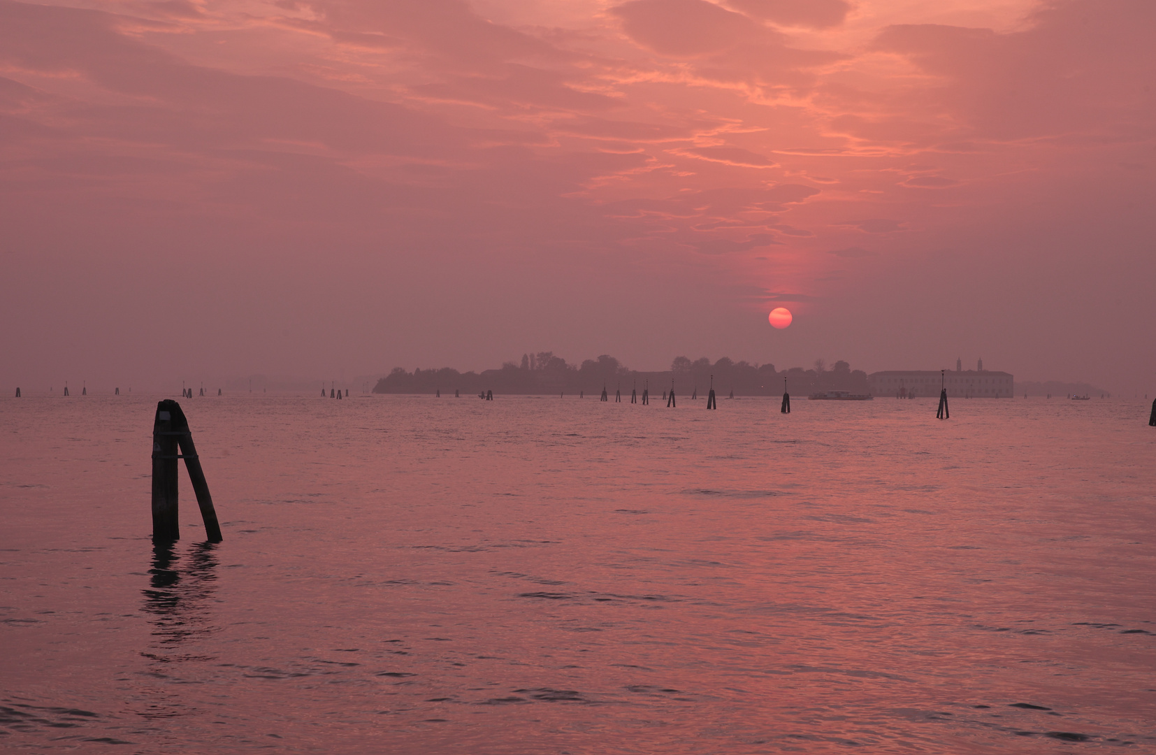 Sonnenuntergang über der Lagune 