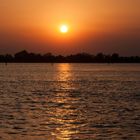 Sonnenuntergang über der Lagune von Venedig