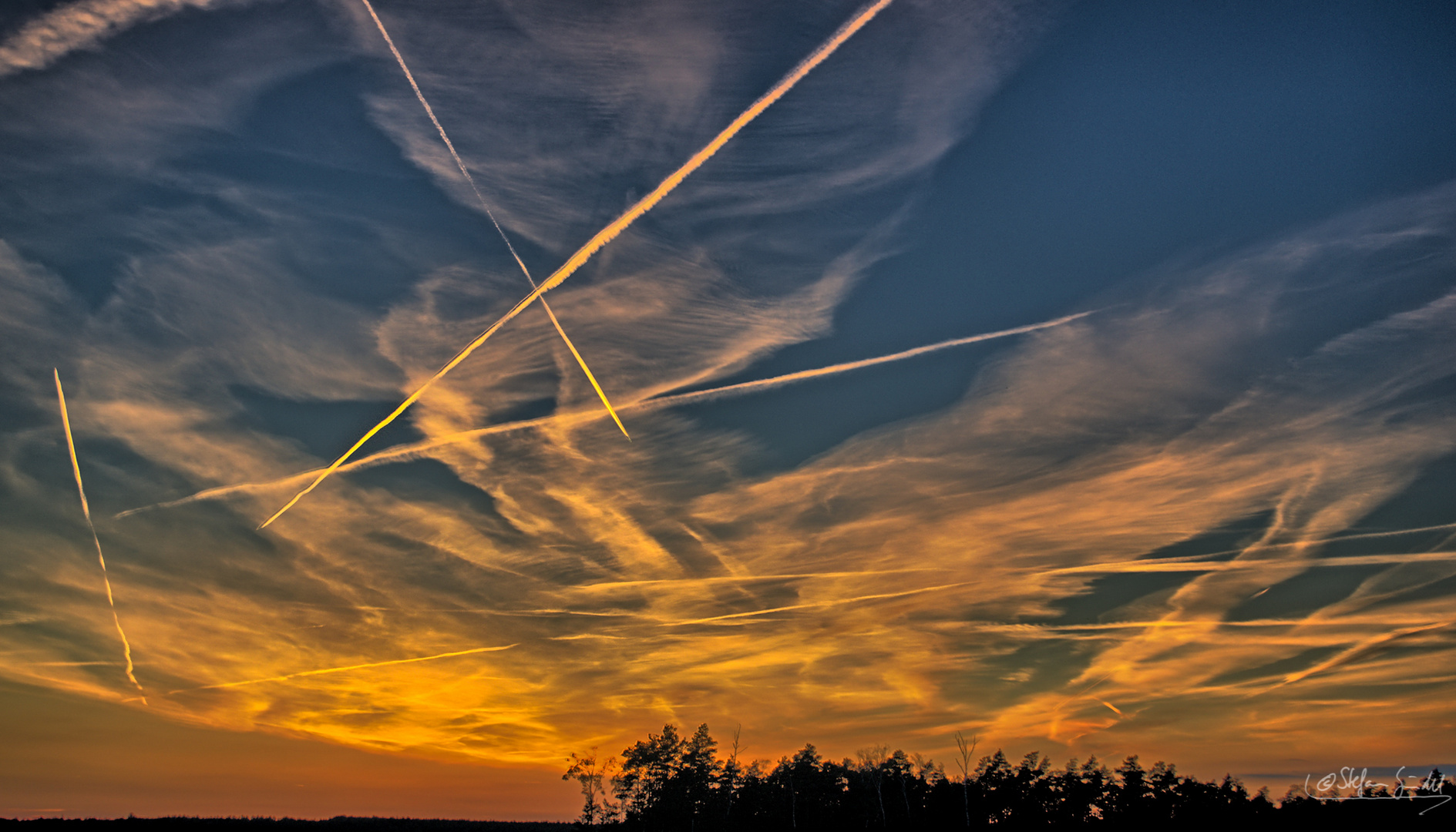 ...Sonnenuntergang über der Lausitz...