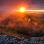 Sonnenuntergang über der Nagelfluhkette