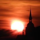 Sonnenuntergang über der Nikoleikirche