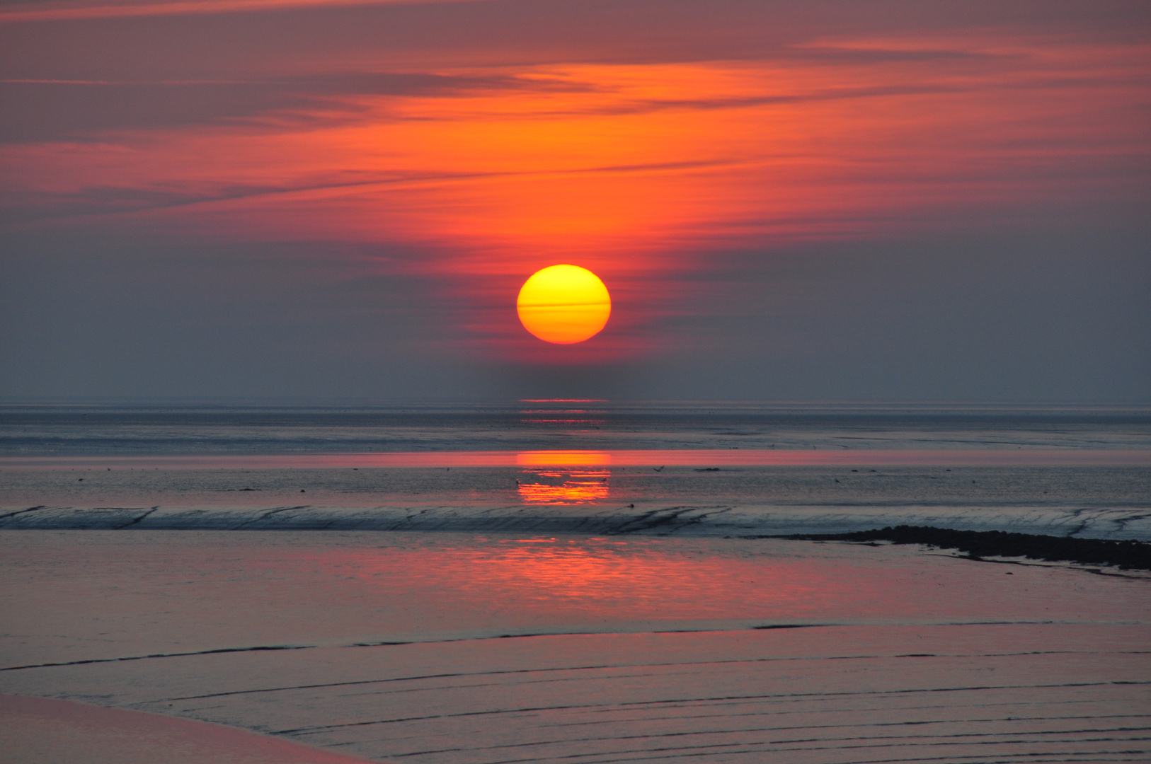 Sonnenuntergang über der Nordsee 2