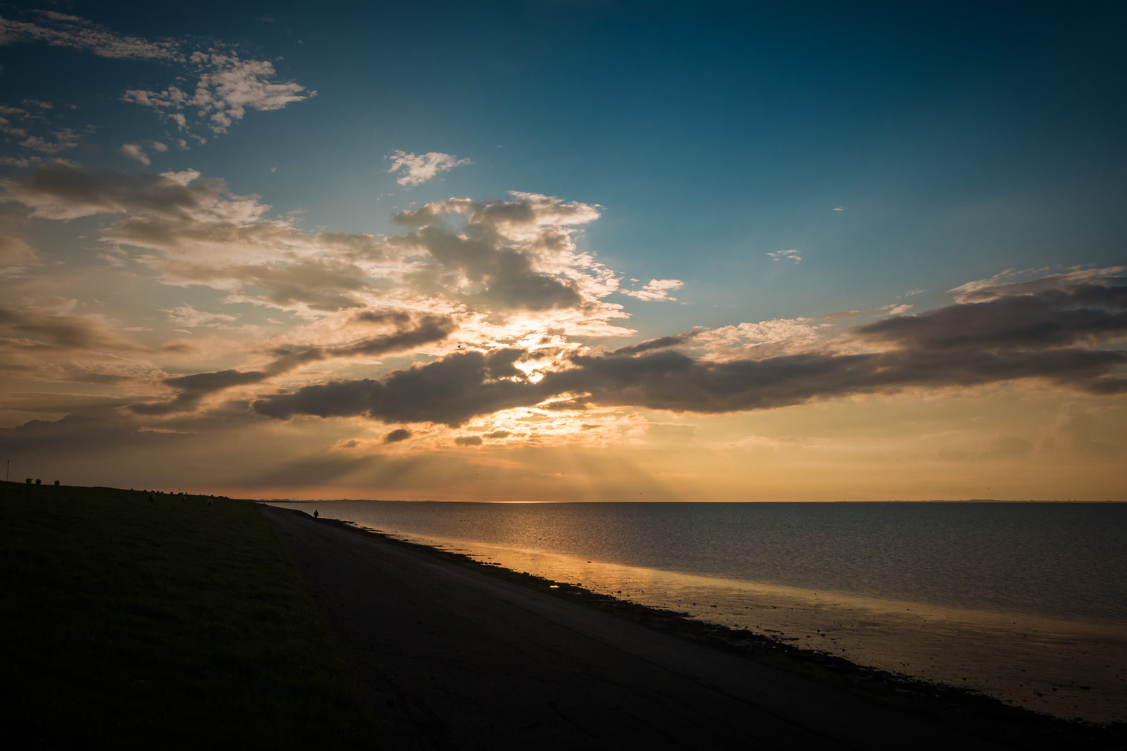 Sonnenuntergang über der Nordsee