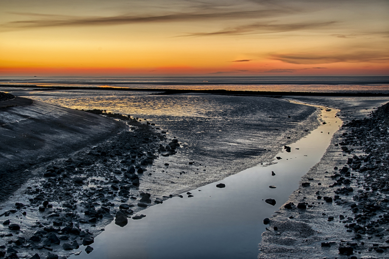 Sonnenuntergang über der Nordsee