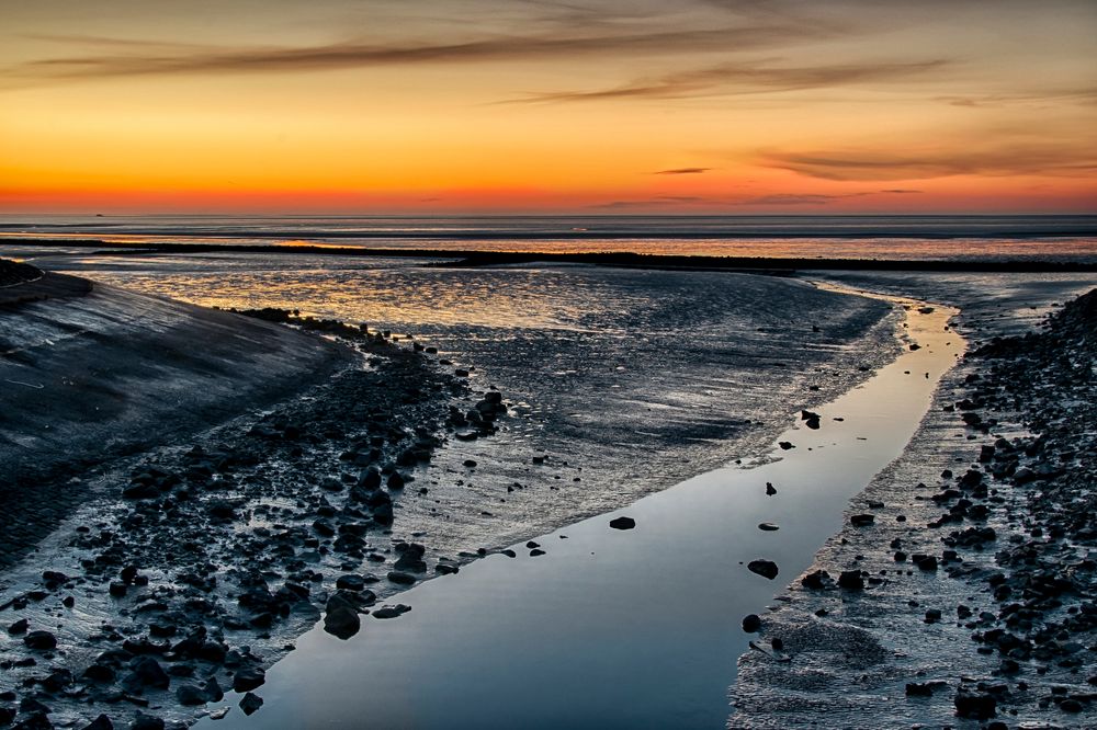 Sonnenuntergang über der Nordsee