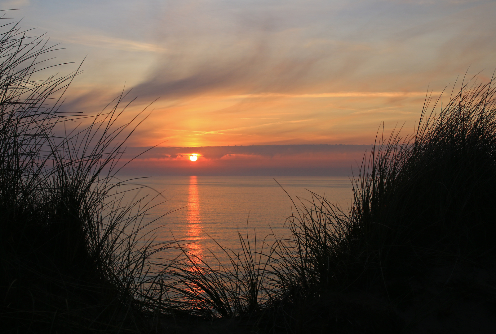 Sonnenuntergang über der Nordsee