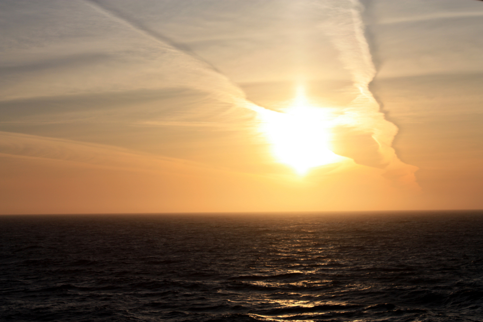 Sonnenuntergang über der Nordsee