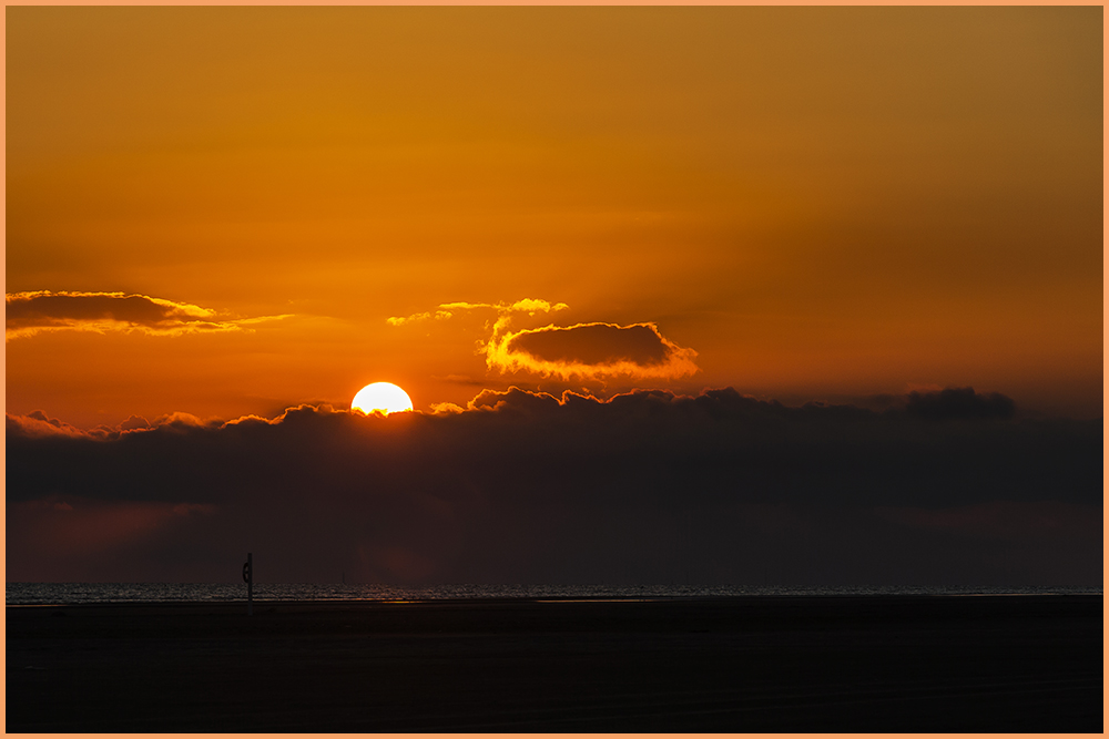 Sonnenuntergang über der Nordsee